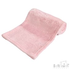 FBP305-P: Pink Bunny Embossed Roll Wrap